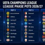 โปรแกรมบอล ยูฟ่าแชมเปี้ยนส์ลีก 2026/27